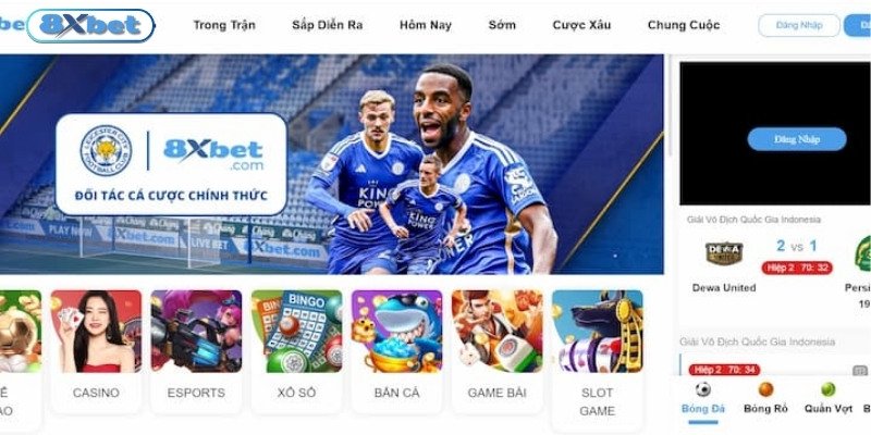 Truy cập link vào 8xbet chính thức để cá cược an toàn cao